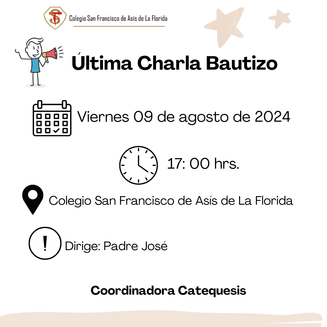 ultima charla bautismo