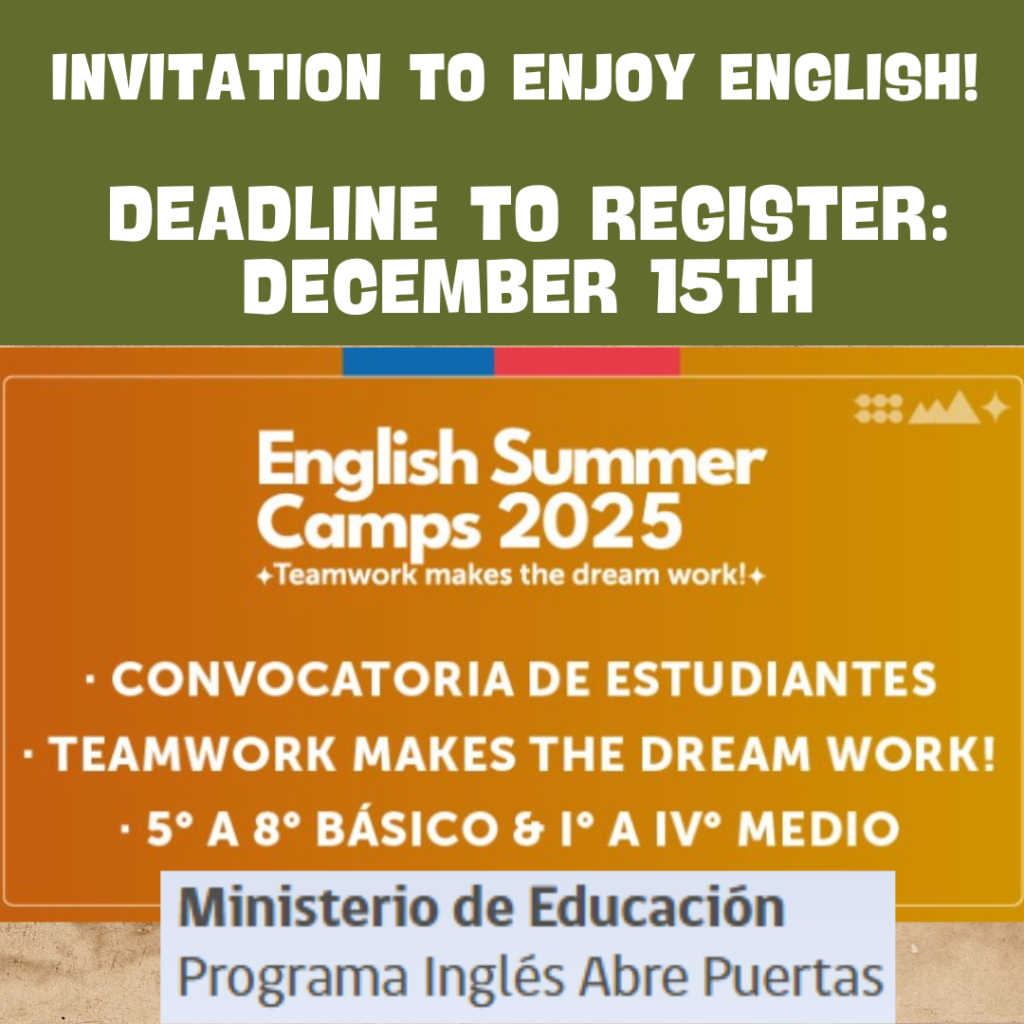 ¡Atención estudiantes! Postula a los English Summer Camps 2025